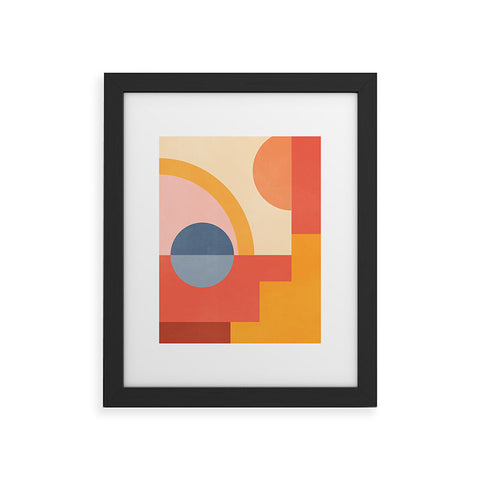 Gaite Abstract Geometric Shapes 31 Framed Art Print