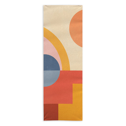 Gaite Abstract Geometric Shapes 31 Yoga Towel