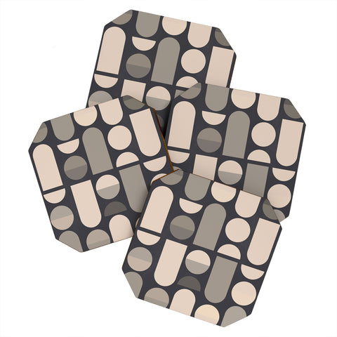 Gaite Abstract Geometric Shapes 73 Coaster Set