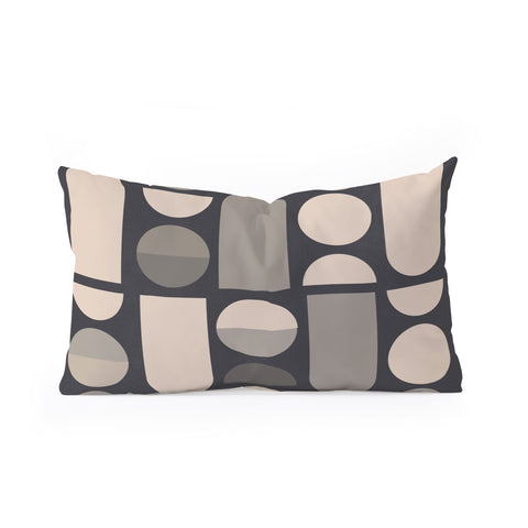 Gaite Abstract Geometric Shapes 73 Oblong Throw Pillow