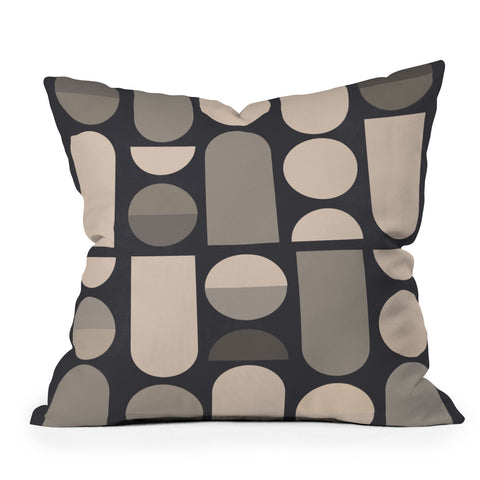 Gaite Abstract Geometric Shapes 73 Outdoor Throw Pillow
