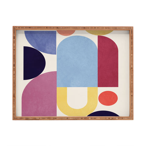 Gaite Abstract Shapes 55 Rectangular Tray