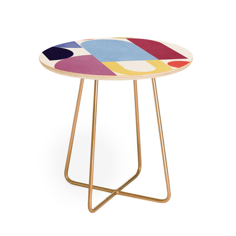 Gaite Abstract Shapes 55 Round Side Table