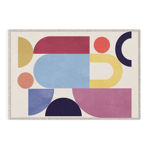 Gaite Abstract Shapes 55 Outdoor Rug