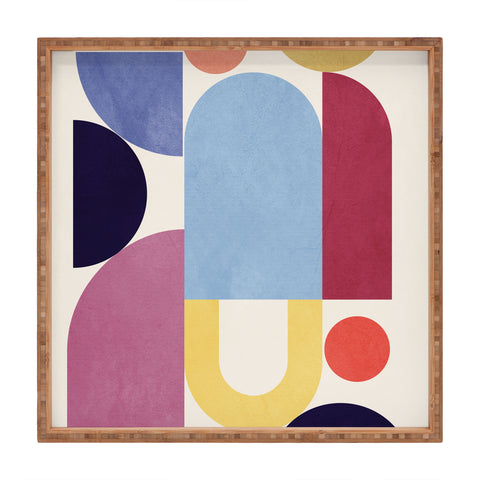 Gaite Abstract Shapes 55 Square Tray
