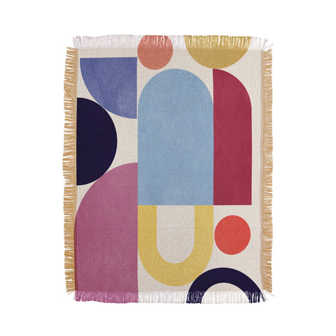 Gaite Abstract Shapes 55 Throw Blanket