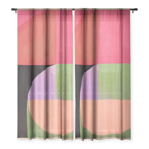 Gaite Abstract Shapes 61 Sheer Non Repeat
