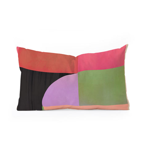 Gaite Abstract Shapes 61 Oblong Throw Pillow
