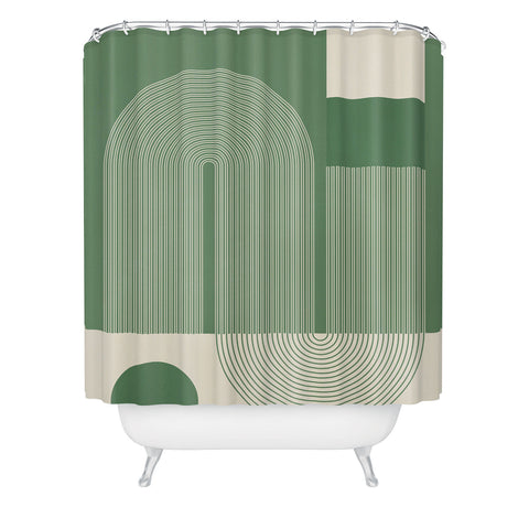 Gaite Abstract Shapes78 Shower Curtain