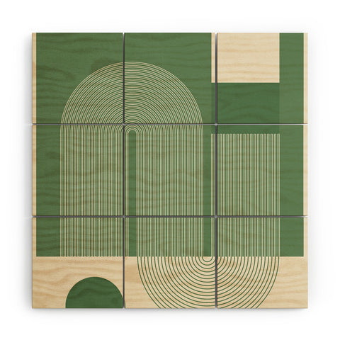 Gaite Abstract Shapes78 Wood Wall Mural