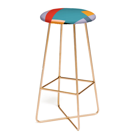 Gaite geometric abstract 252 Bar Stool