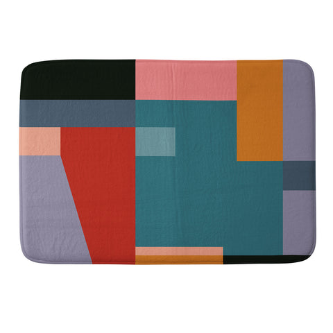 Gaite geometric abstract 252 Memory Foam Bath Mat