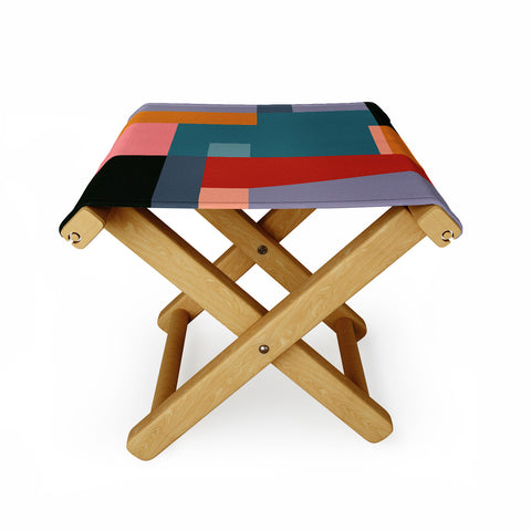 Gaite geometric abstract 252 Folding Stool