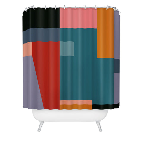 Gaite geometric abstract 252 Shower Curtain