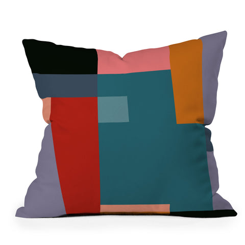 Gaite geometric abstract 252 Outdoor Throw Pillow