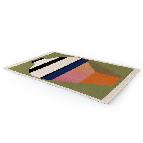 Gaite Geometric Abstract Vase 3 Area Rug