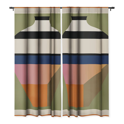 Gaite Geometric Abstract Vase 3 Blackout Non Repeat