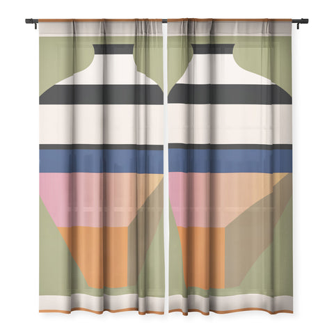 Gaite Geometric Abstract Vase 3 Sheer Non Repeat