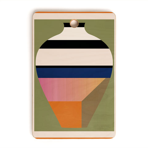 Gaite Geometric Abstract Vase 3 Cutting Board Rectangle