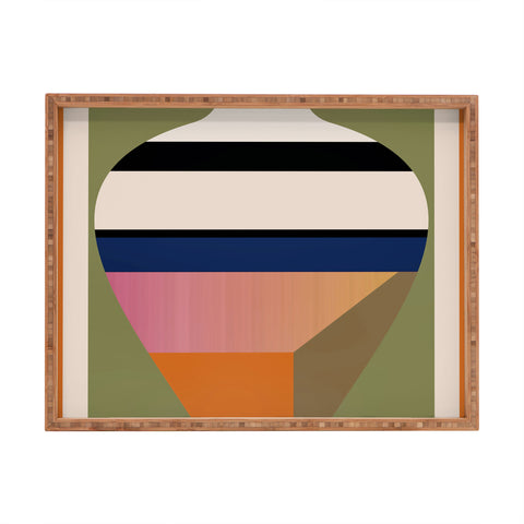 Gaite Geometric Abstract Vase 3 Rectangular Tray