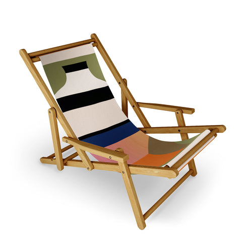 Gaite Geometric Abstract Vase 3 Sling Chair