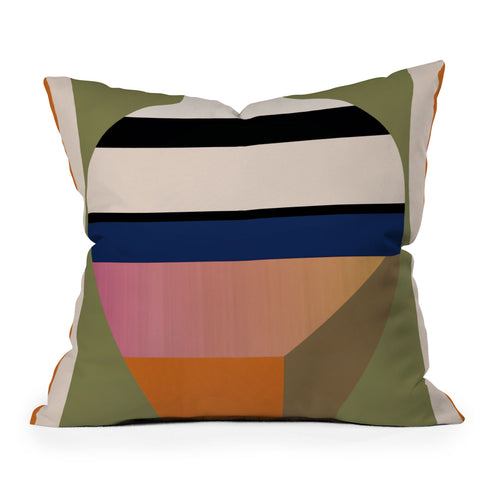 Gaite Geometric Abstract Vase 3 Outdoor Throw Pillow