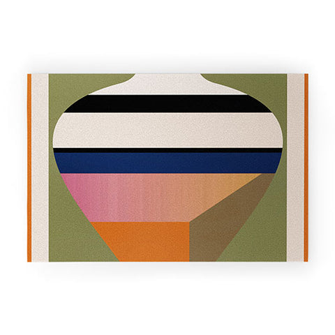 Gaite Geometric Abstract Vase 3 Welcome Mat