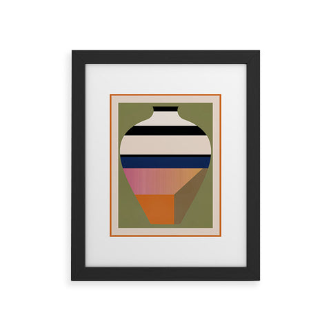 Gaite Geometric Abstract Vase 3 Framed Art Print
