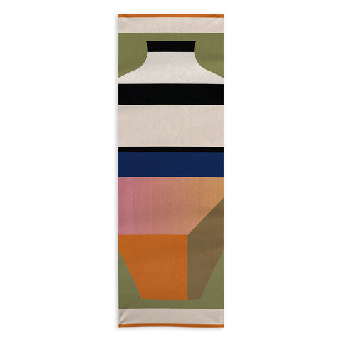 Gaite Geometric Abstract Vase 3 Yoga Towel