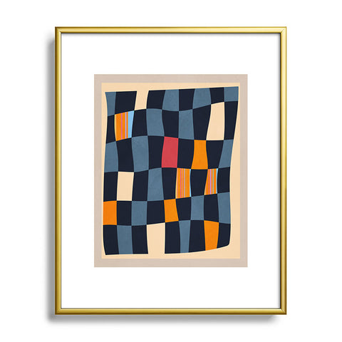 Gaite Geometric Abstraction 238 Metal Framed Art Print