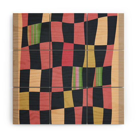 Gaite Geometric Abstraction 241 Wood Wall Mural