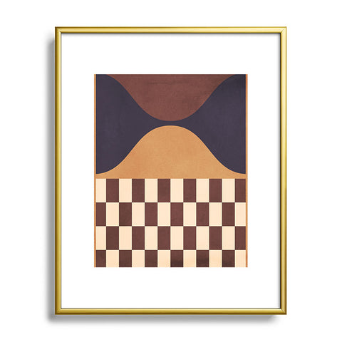 Gaite Geometric Abstraction 262 Metal Framed Art Print