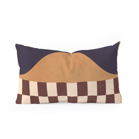 Gaite Geometric Abstraction 262 Oblong Throw Pillow