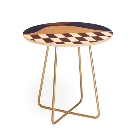 Gaite Geometric Abstraction 262 Round Side Table