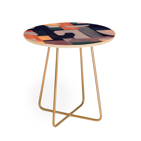 Gaite Geometric Collage 4 Round Side Table
