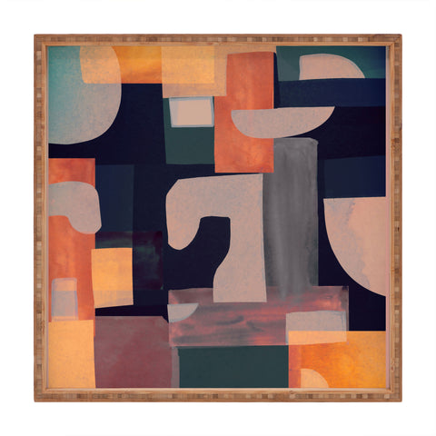 Gaite Geometric Collage 4 Square Tray