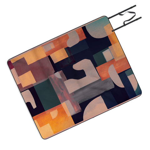 Gaite Geometric Collage 4 Picnic Blanket