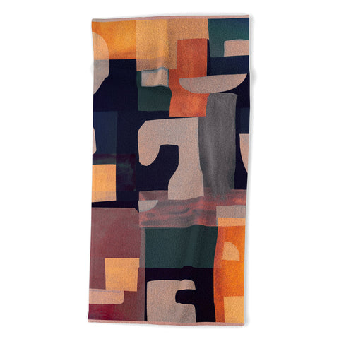 Gaite Geometric Collage 4 Beach Towel