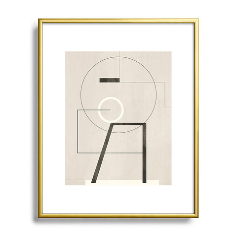 Gaite Geometric Shapes 17 Metal Framed Art Print