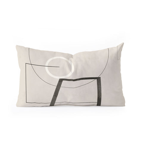 Gaite Geometric Shapes 17 Oblong Throw Pillow