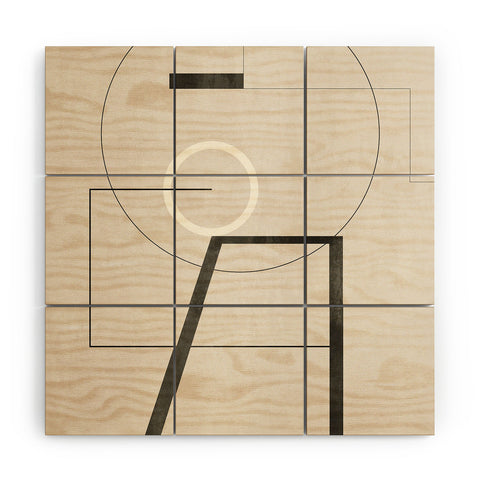 Gaite Geometric Shapes 17 Wood Wall Mural