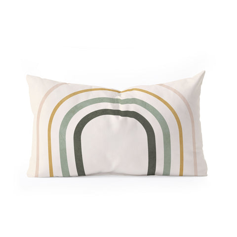 Gaite Minimal Geometric 50 Oblong Throw Pillow