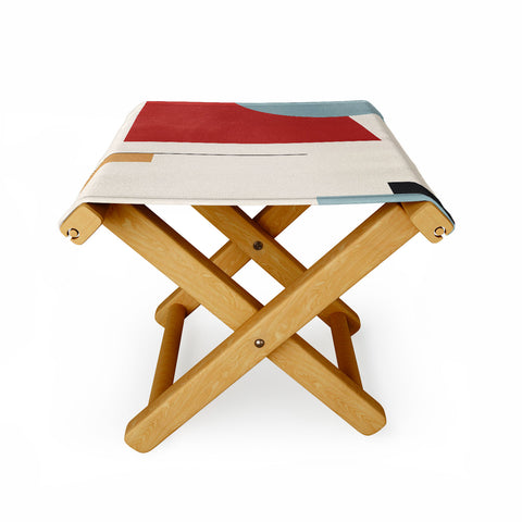 Gaite Minimal Geometric Abstraction Folding Stool