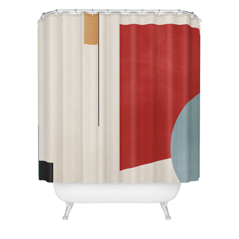 Gaite Minimal Geometric Abstraction Shower Curtain