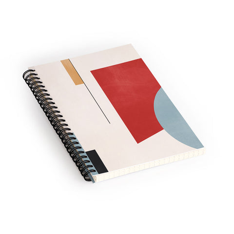 Gaite Minimal Geometric Abstraction Spiral Notebook