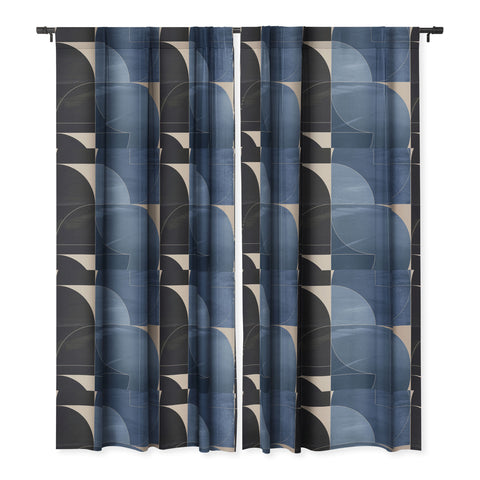 Gaite Minimal Geometric Shapes 218 Blackout Window Curtain