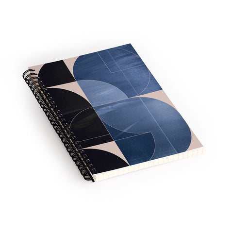 Gaite Minimal Geometric Shapes 218 Spiral Notebook