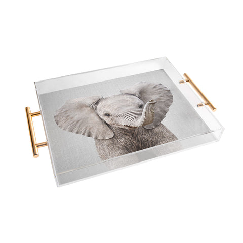 Gal Design Baby Elephant Colorful Acrylic Tray