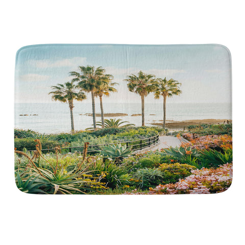 Gal Design Beachside Bloom Memory Foam Bath Mat