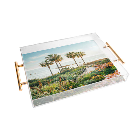 Gal Design Beachside Bloom Acrylic Tray
